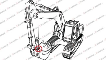 TULEJA RAMIENIA KOPARKI CAT 325B 320B 325 330 318