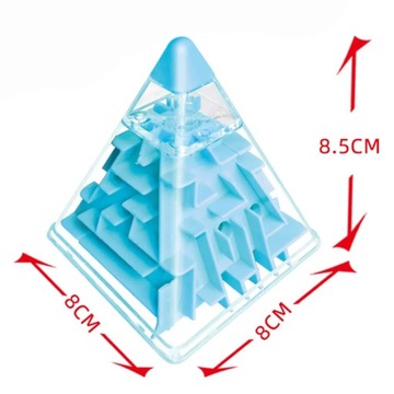 ЛОГИЧЕСКАЯ ЗАГАДКА-ЛАБИРИНТ 3D ПИРАМИДА ИГРА НА НАВЫКИ