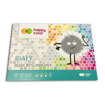 Blok rysunkowy biały A4 20 stron 100g/m2