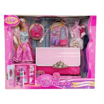 КУКОЛЬНЫЙ ГАРДЕРОБ МОДНАЯ ОДЕЖДА СУМКА АКСЕССУАРЫ