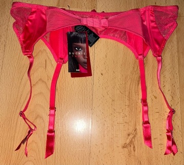 Pas do pończoch Hunkemoller L 40 różowy malinowy