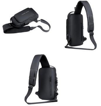 СУМКА-СЛИНГ НАГРУДНАЯ СУМКА, МУЖСКАЯ СУМКА НА ПЛЕЧЕ, ЗАЩИТА ПАРОЛЕМ