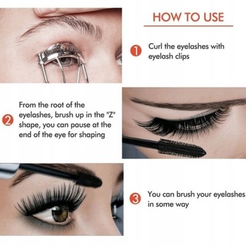 Tusz do rzęs 8D Silk Fibre Lash Wodoodporny, długotrwały