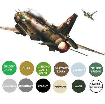 Model Su-22M4 Fitter ZESTAW: PODKŁAD, FARBY+LAKIER+WASH