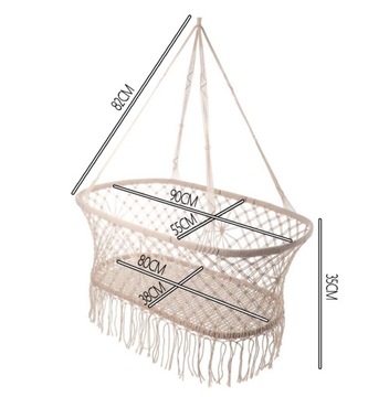 ДЕТСКАЯ ПОДВЕСНАЯ ЛЮЛЬКА, ПОДВЕСНАЯ КРОВАТЬ МАКРАМЕ
