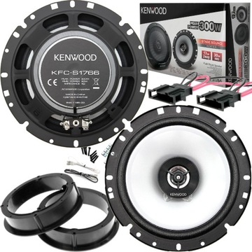 GŁOŚNIKI SAMOCHODOWE KENWOOD KFC-S1766 165MM 16,5CM DO VW VAG GOLF 4 IV 5 V