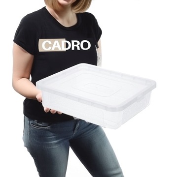 Коробка-коробка, закрытый пластиковый контейнер, коробка 10л, прозрачный органайзер.