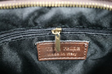 Мужская коричневая винтажная сумка через плечо из итальянской кожи, маленькая