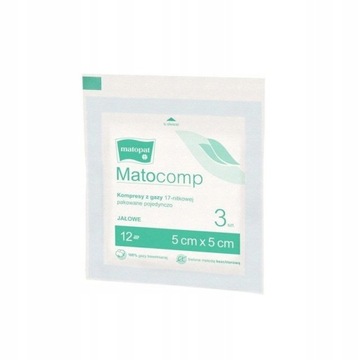 MATOCOMP KOMPRESY Z GAZY 17-NITKOWEJ 12-WAR. 5X5CM