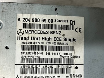 Радионавигация Mercedes W204 Lift a2049006909