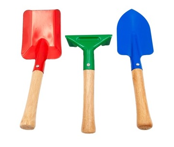 НАБОР САДОВЫХ ИНСТРУМЕНТОВ 3 в 1 ГРАБЛИ ЛОПАТА