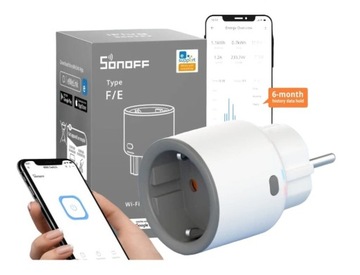 Sonoff S60 Inteligentne Gniazdko Programator Czasowy Watomierz Bolec WIFI