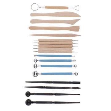 Инструменты для лепки из глины, 18 предметов, ручка для рисования, шариковый стилус.