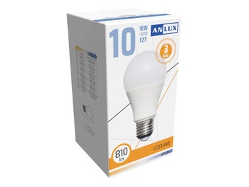 Żarówka LED E27 10W=60W zimna biała 810 lumenów