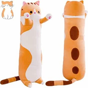 Długi Kotek Maskotka Poduszka Pluszak Kot 70cm XXL
