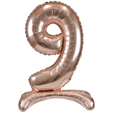 Balon cyfra stojąca, cyfra 9, XXL