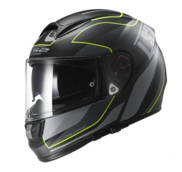 Шлем LS2 FF397 VECTOR FT2 VANTAGE ЧЕРНЫЙ ЖЕЛТЫЙ 3XL