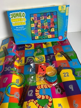 Gra angielska JUMBO SNAKES & LADDERS nowe el