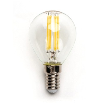 Żarówka E14 LED filament kulka mała 4W 470Lm 2700K