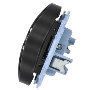 SIMON 10 ДВОЙНАЯ РОЗЕТКА С ЗАЗЕМЛЕНИЕМ, ЧЕРНАЯ МАТОВАЯ