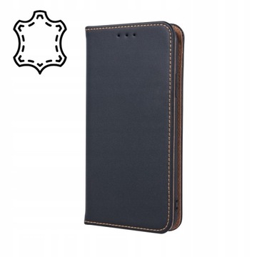 Etui z klapką SKÓRZANE do Oppo A17 czarny8