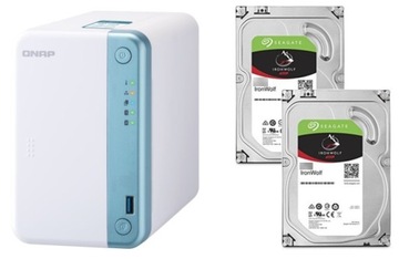 Serwer plików NAS Qnap TS-251D 8GB 12TB (2x6TB)