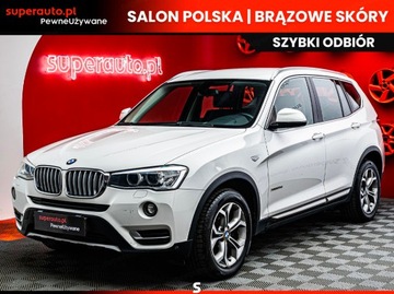 BMW X3 F25 SUV 2.0 20d 190KM 2015 Od ręki - BMW X3 xDrive20d xLine aut 190KM | Salon Polska | Brązowe skóry |