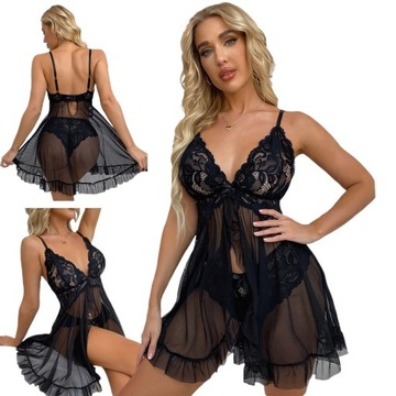 SENSORY LACE NIGHT CHEMISTRY LINGERIE SEXY PAJAMA