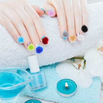 AKCESORIA ARTYSTYCZNE BEAUTIE NAIL FLUFFY BALLS