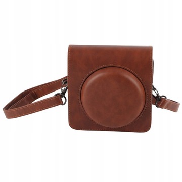 Чехол из искусственной кожи для FujiFilm Instax SQ6, коричневый