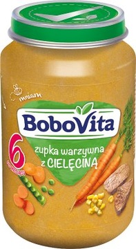 BoboVita zupka warzywna, z cielęciną, 190g