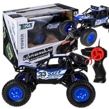 SAMOCHÓD ZDALNIE STEROWANY DUŻY TERENOWY RC ROCK CRAWLER AUTO NA PILOT +AKU