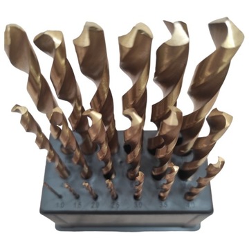НАБОР СВЕРЛ С ТИТАНОВЫМ ПОКРЫТИЕМ 1,0-10 ММ, 19 ПРЕДМЕТОВ.