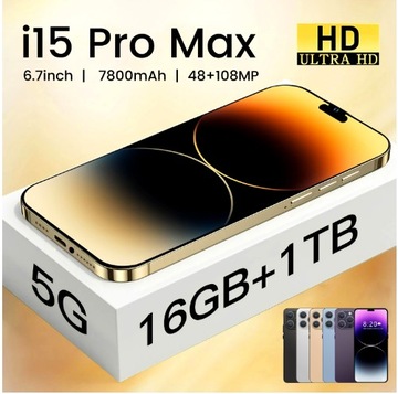 Android-смартфон I15Pro Max, белый, смартфон