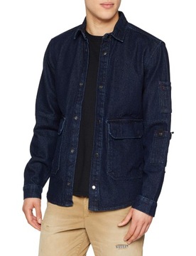 JACK&JONES GRANATOWA JEANSOWA KURTKA (S)