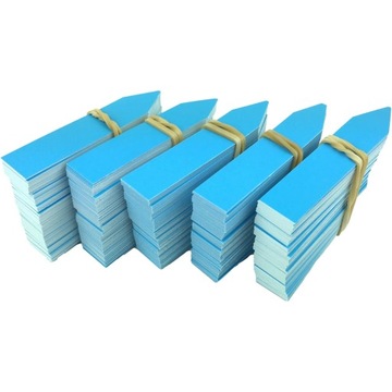 ETYKIETY WTYKANE PVC 13x60mm Niebieski 100szt