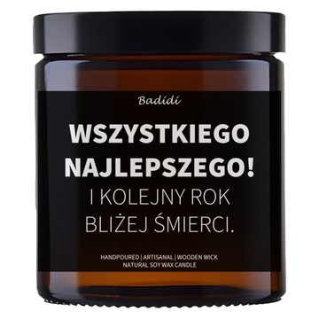 ŚWIECA ŚWIECZKA Z CZARNYM HUMOREM 