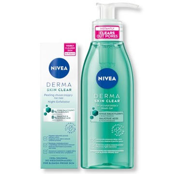 Zestaw kosmetyków do twarzy NIVEA DERMA SKIN CLEAR