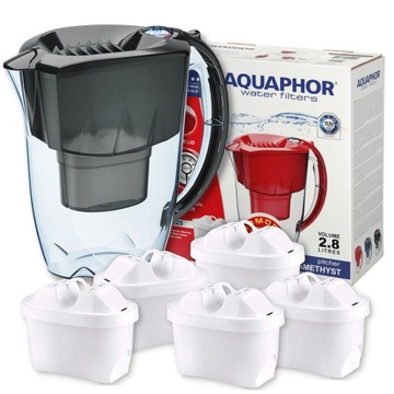 Dzbanek do filtrowania wody Aquaphor + 5 wkładów