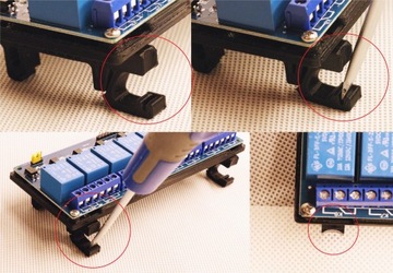 ESP8266 20x44 мм Монтажный кронштейн на рейку DIN 35