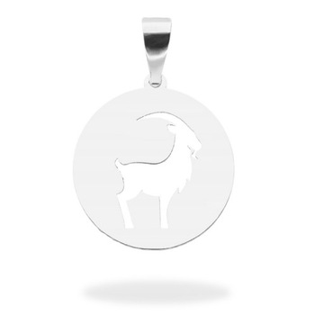 Srebrna zawieszka wisiorek 925 znak zodiaku KOZIOROŻEC