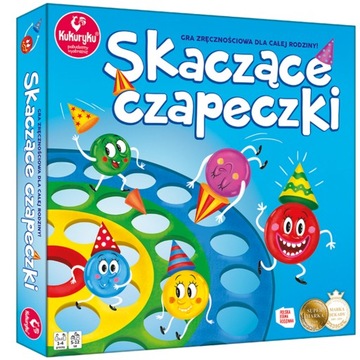 PLANSZOWA GRA ZRĘCZNOŚCIOWA SKACZĄCE CZAPECZKI KUKURYKU