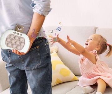 POP IT АРКАДНАЯ ИГРА АНТИСТРЕСС ЭЛЕКТРИЧЕСКИЙ МЕДВЕДЬ КОНСОЛЬ 80 УРОВНЕЙ