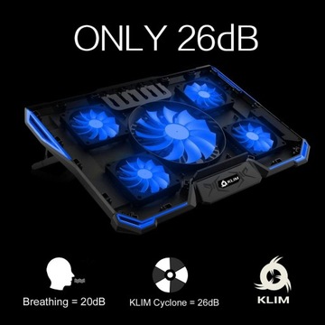 Podstawka chłodząca Klim Cyclone pod laptopa