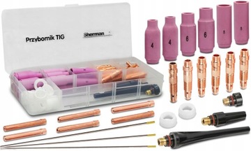НАБОР TIG AC/DC ПРИНАДЛЕЖНОСТИ ДЛЯ СВАРКИ 17 18 26