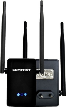 NAJWIĘKSZY ZASIĘG Wzmacniacz sygnału Wi-Fi repeater 300Mb/s 2.4G 2 anteny