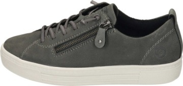 REMONTE 950397-09 СЕРЫЕ ВЕЛУРОВЫЕ ТУФЛИ НА ШНУРОВКЕ