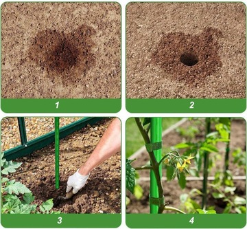 Опора для растений томатов 150 см, 10 шт. СТАЛЬНЫЕ опоры для томатов