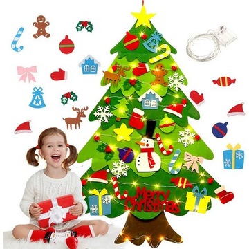 Choinka FILC RZEPY Święta dzieci + LED 100 cm