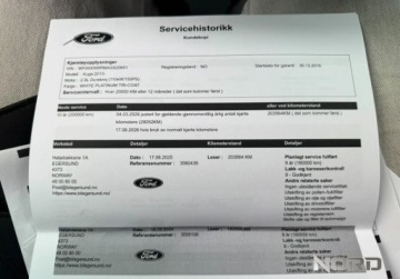 Ford Kuga II SUV 2.0 TDCi 150KM 2016 Ford Kuga Bezwypadkowy, 4x4, FV23, Vignale, KredytowanieLeasing, gwarancja, zdjęcie 31
